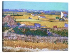 Leinwandbild Erntelandschaft
