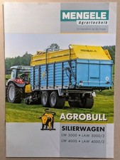 Mengele Agrobull Silierwagen Silagewagen Ladewagen Prospekt Traktor Schlepper