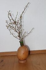 Osterei Vase aus Holz mit Ständer - Unikat hand-gedrechselt Eierform Ostern