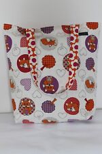 Wendetasche Tasche Fuchs Fox Retro Handmade selbstgenäht Stofftasche Beutel Neu