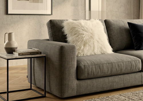 Lammfell kissen natur weiss - kissen,