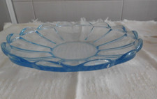 29 cm breite blaue Tortenplatte, schöner Tortenteller, Aufteilung für 14 Stücke