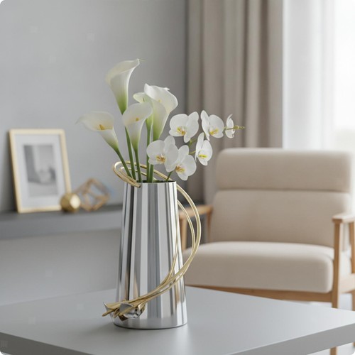 Vase mit vergoldetem - , ornament