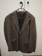 Herren Tweed Sakko, Jacke, Blazer, Fishgrat, Gr. 50