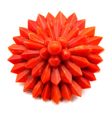 Wunderschöne Korallen Brosche