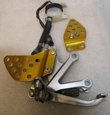 KAWASAKI ZX6R ZX 636 B 2003-2004 FAHRER FUSSRASTENANLAGE BRAKE LEVER FOODPEG