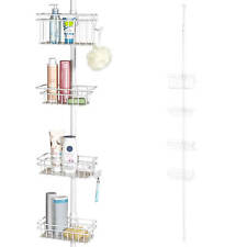 B-Ware bremermann Teleskop-Badregal, 4 Körbe Duschregal bis ca. 290 cm, weiß
