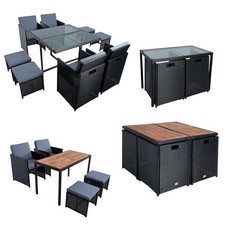 Polyrattan Gartenmöbel Set Sitzgruppe Essgruppe Gartenset Rattanmöbel Rattan Set