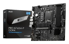 MSI PRO B760M-P DDR4 Motherboard LGA 1700 Micro ATX 64GB RAM 4800MHz PCIe x16