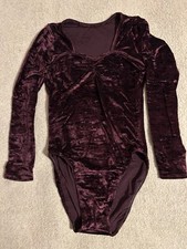 Ballett Trikot Samt, weinrot