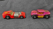 Modellauto Matchbox Series No 19+30 Road Dragster 1970 und Beach Buggy 1970 rot