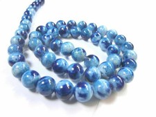 Jade aqua blau weiß Kugeln