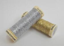 Gütermann Metalleffekt Faden / Nähgarn 50m (Farben: gold/silber) W331