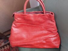 Coccinelle Ledertasche groß rot Shopper Damentasche Echtleder Designer