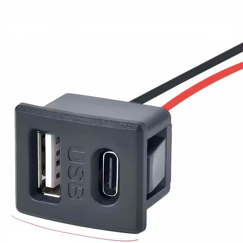 Einbaubuchse usb c - usb-a, +usb-c