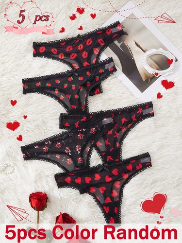 5er set damen tanga höschen - tanga,