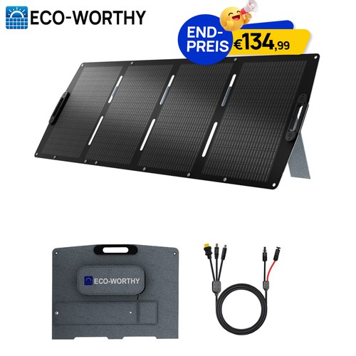 Tragbares solarpanel 200w - solarpanel,