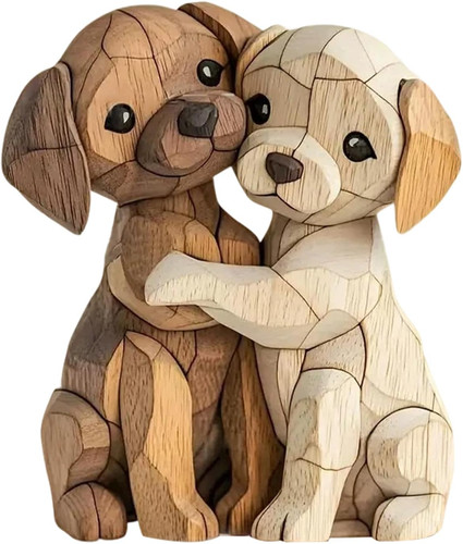 Hunde holz deko flache - holz, deko,