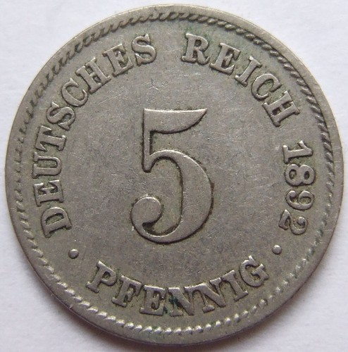Pfennig 1892 deutsches - 1892, j