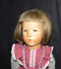 Käthe Kruse Puppe Modell VIII Stoffkopf mit Handnaht ca. 1930er Jahre 48 cm