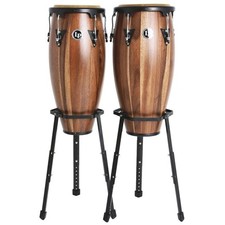 Conga Latin Percussion Aspire LPA646B-SW Wooden Conga Set 10" + 11" Siam Walnut