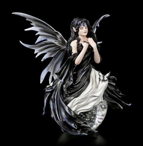 Elfen figur auf glaskugel - elfen,