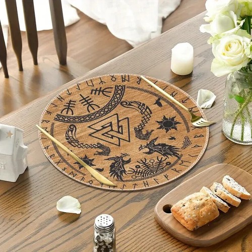 Rund valknut rabe holz - rund,