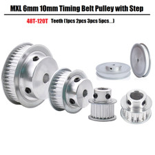 MXL 48 - 120 Zähne Zahnriemenrad Zahnriemenscheibe Riemenscheibe Breite 6mm 10mm