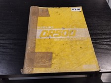 0316 Motorrad Werkstatthandbuch Suzuki DR 500 S  Servicehandbuch