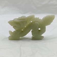geschnitzte Figur aus Jade , China , Antik -  95 Gramm 