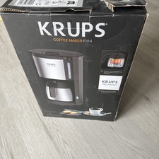 Krups ProAroma 15-Tassen Filterkaffeemaschine mit Thermokanne -Schwarz/Edelstahl