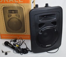 DRALL Professional Speaker mit Mikrofon Aktivlautsprecher Karaoke Party Mobiler