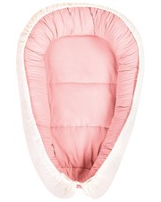 Babynest Baumwolle 55 x 90 cm rosa / beige wendbar modern Kuschelnest Ereb