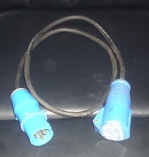 CEE- 1,20 m -Euro Verlängerungskabel + Euro Stecker +Euro Kupplung -siehe Foto