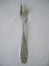 Kuchengabel / Gabel gemarkt mit: "CFH Alpacca Chrom" mit schönem Muster (17)