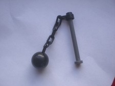 1x Lego Kette 5 Glieder Kugel schwarz Polizei Gefängnis 6325312 50800 15532