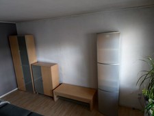 Brinkmann Schrankwand Ahorn vierteilig mit Schreibtisch klappbar 