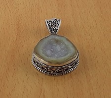 Achat Geode Stein 925 Sterling