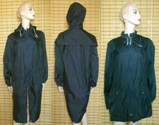 BLAUER REGENMANTEL - REGENJACKE - RAINCOAT - NYLON - VINTAGE - KLEPPER - GR. 46