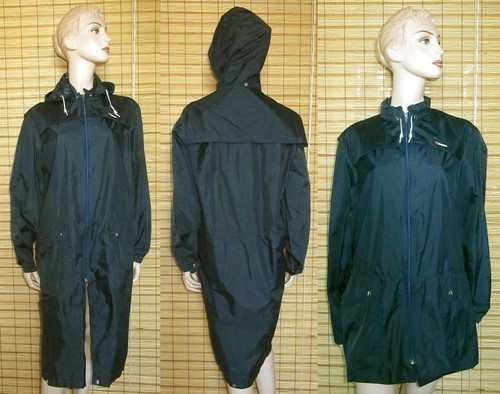 Blauer regenmantel - blauer,