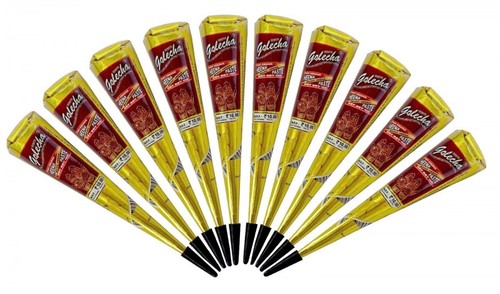 10x golecha henna tattoo paste - 10x,