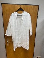 Patientenhemd weiß Baumwolle Größe M Schwedische Armee Pflegehemd op Krankenhaus