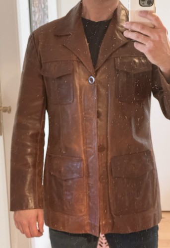 Vintage lederjacke - vintage,