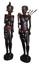 2 Alte Afrikanische Holz