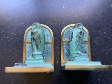 Vintage  Messing Buchstützen
