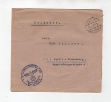 1945 3. Reich  Feldpostbrief Erprobungsstelle der Luftwaffe Werneuchen