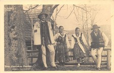 Foto AK Zakopane Typen Trachten Postkarte vor 1945 (D40305)