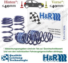 H&R Tieferlegungsfedern 40mm