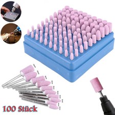 100x Schleifstift Schleifsteine Polierstifte 3mm Schaft 4mm 5mm 6mm 8mm 10mm