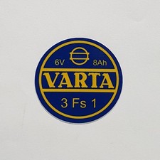 Varta aufkleber 55 mm - varta,
